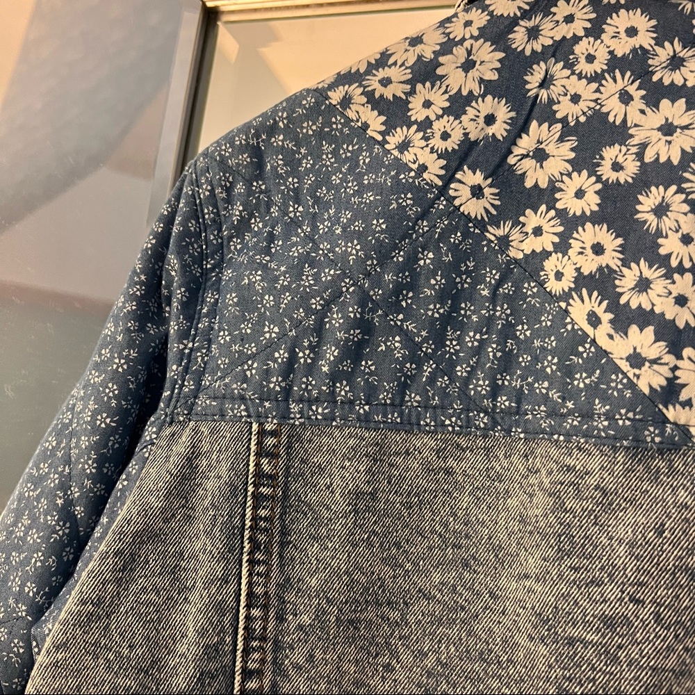 Anthropologie - Avec Les Filles Denim Quilted Jacket - Picture 4 of 11